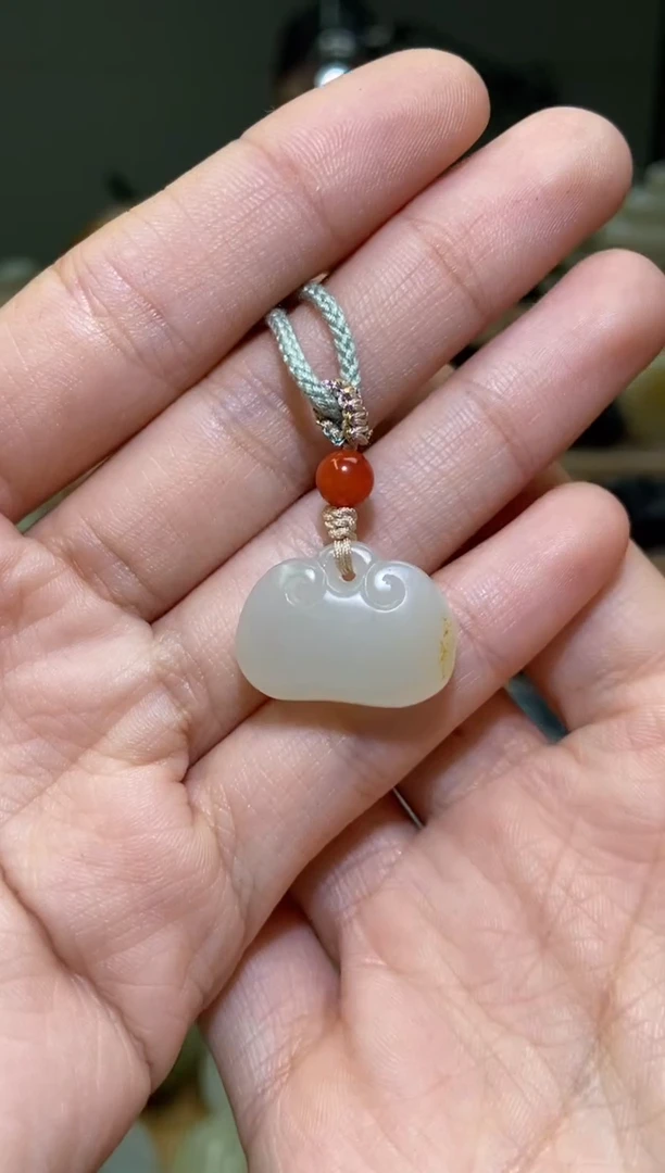 未镶嵌和田玉挂件新疆和田玉平安宝宝锁挂件