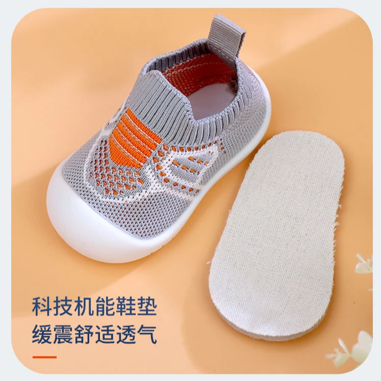 宝宝学步鞋软底防滑婴儿鞋春秋一脚蹬01-3岁儿童男女春秋鞋猫咪袜