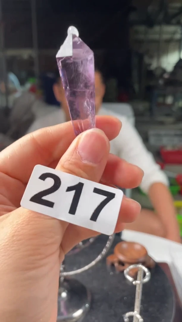 未镶嵌水晶大型摆件（非配饰）紫水晶权杖217 17克