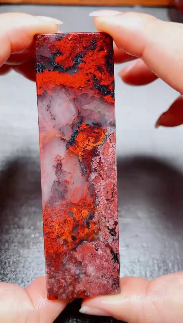 玉桂林鸡血玉素章--14