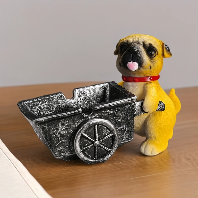 网红爆款烟缸2025新款时尚潮流黑科技创意烟灰缸防灰飞桌面摆件