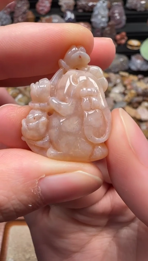 颈饰未镶嵌硅化珊瑚（珊瑚玉）162