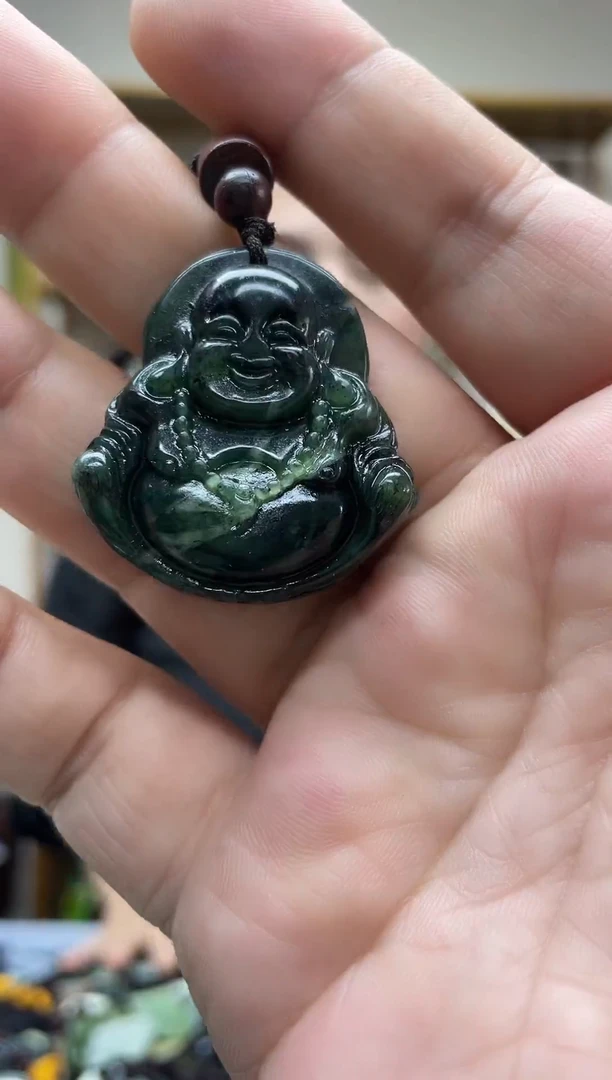 未镶嵌岫玉吊坠`