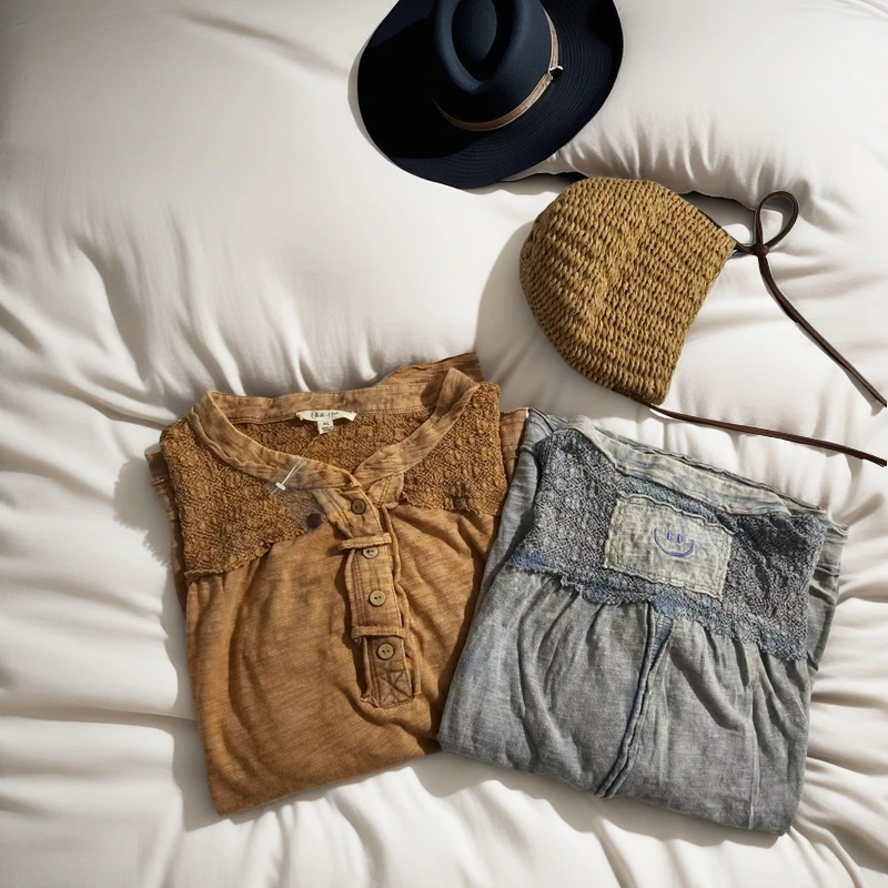 日系拼接“微笑短袖” 两色 四码 no退换