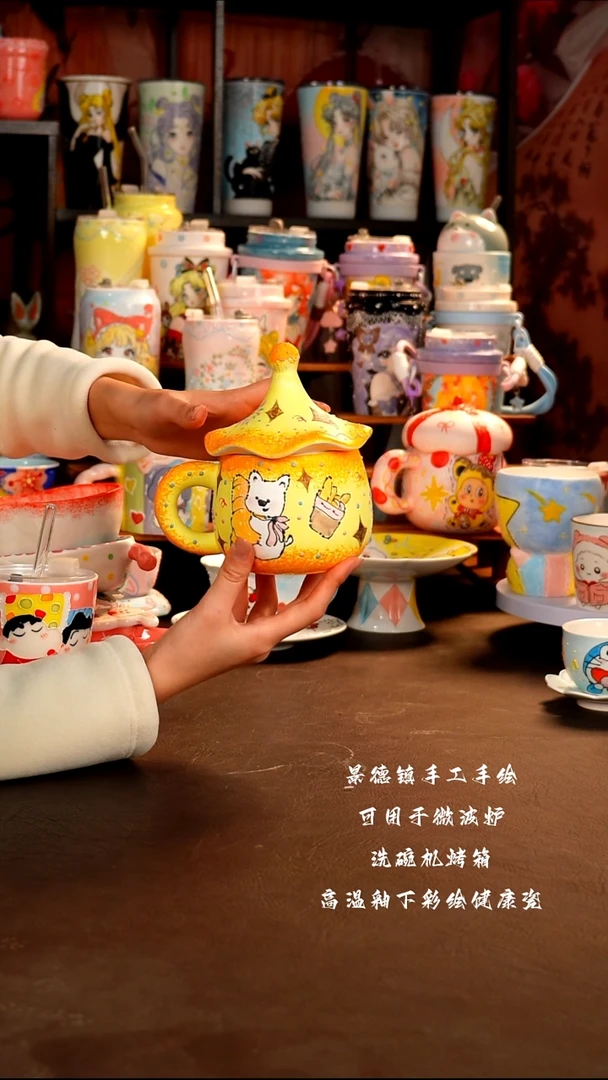 景德镇手工手绘杯杯