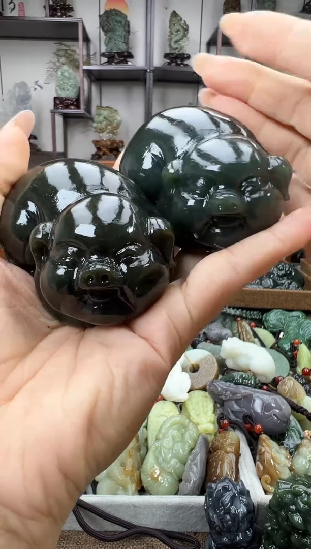 和田玉未镶嵌把件多样性发货 拍一发一