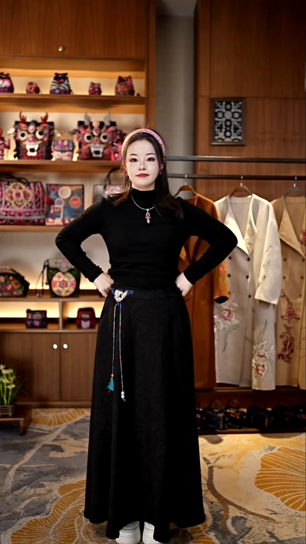 刺绣私人定制苗族手工裙子A9026