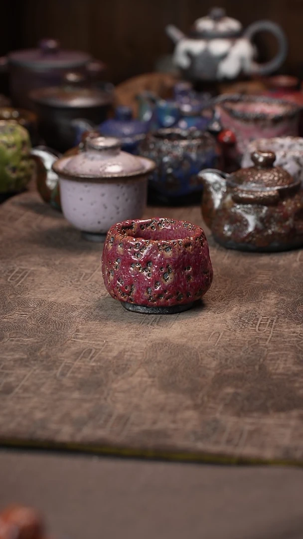 景德镇柴烧志野杯