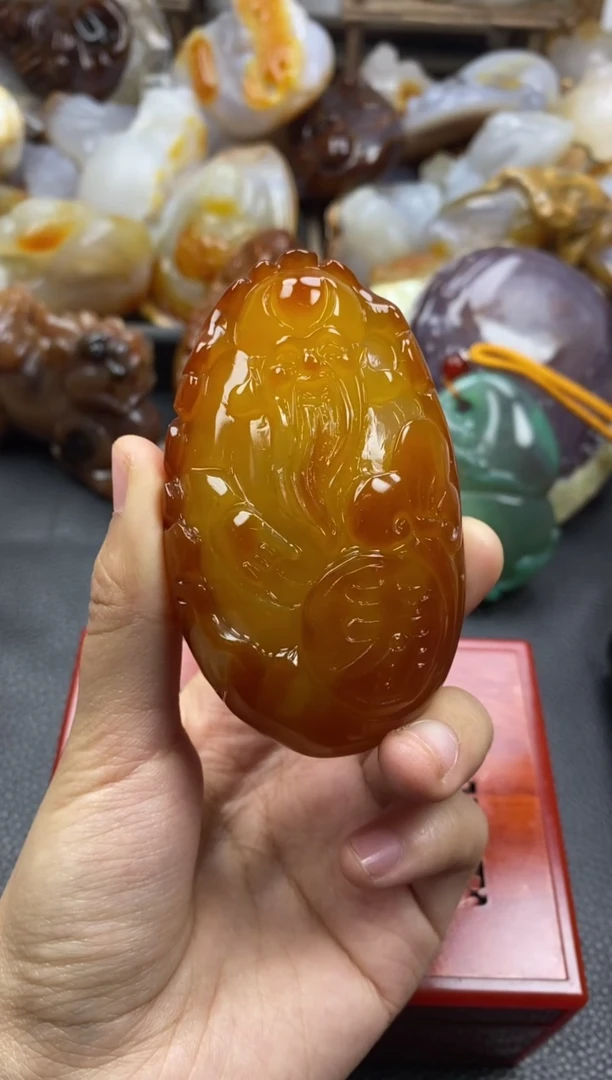 未镶嵌手把玛瑙/玉髓春**月00