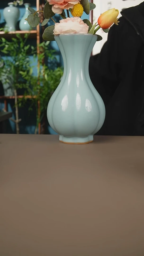 天青海棠瓶微暇22