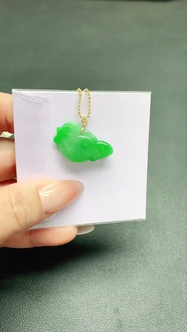 【闪购商品】翡翠颈饰18K金镶嵌礼盒 证书