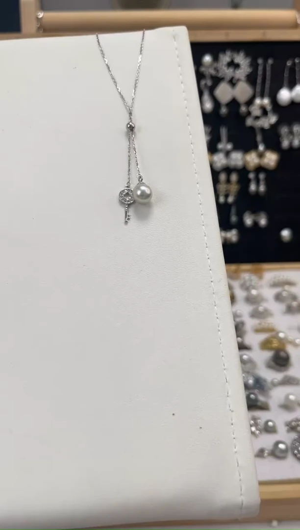 海水珍珠银S925镶嵌手绳S925海水手链（有暇）