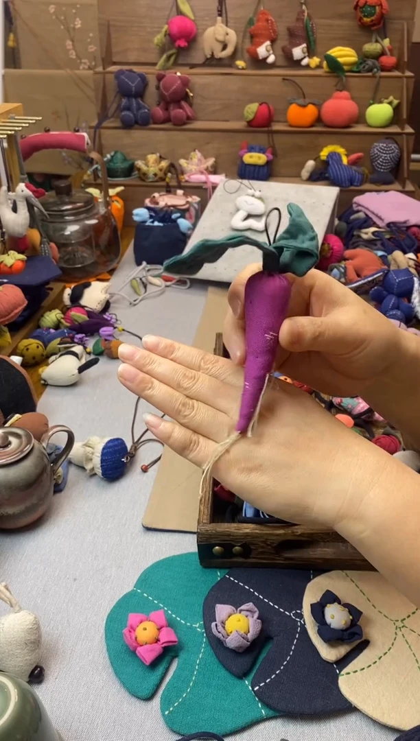 布艺饰品 紫萝卜