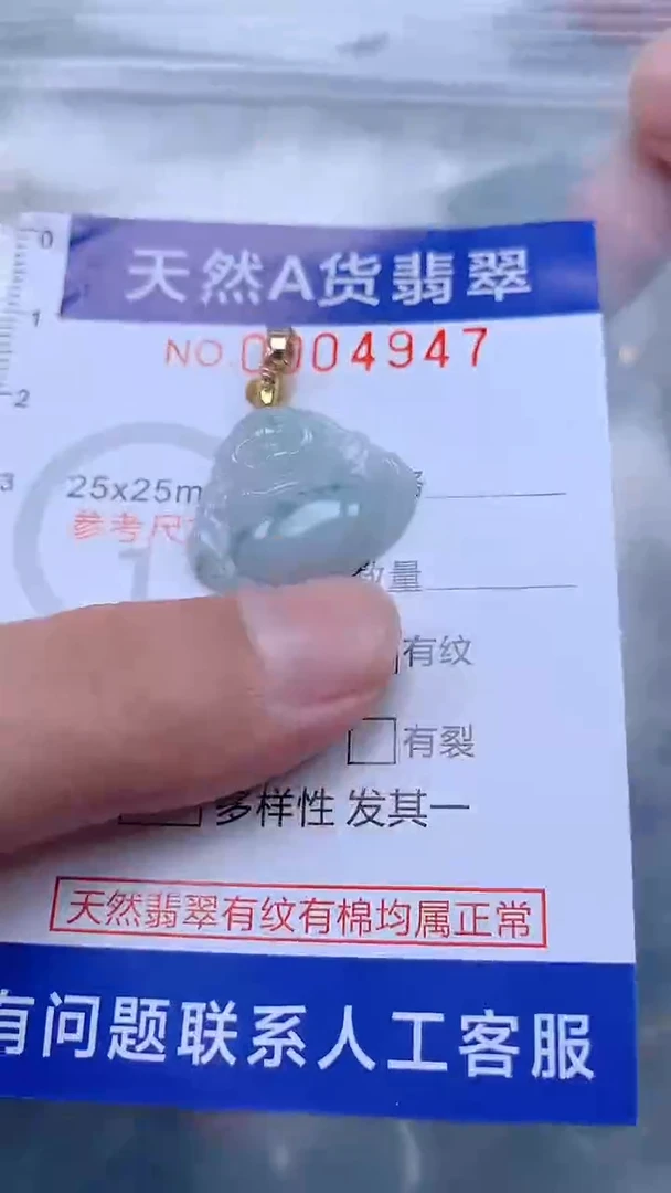 翡翠未镶嵌吊坠(不含链)1