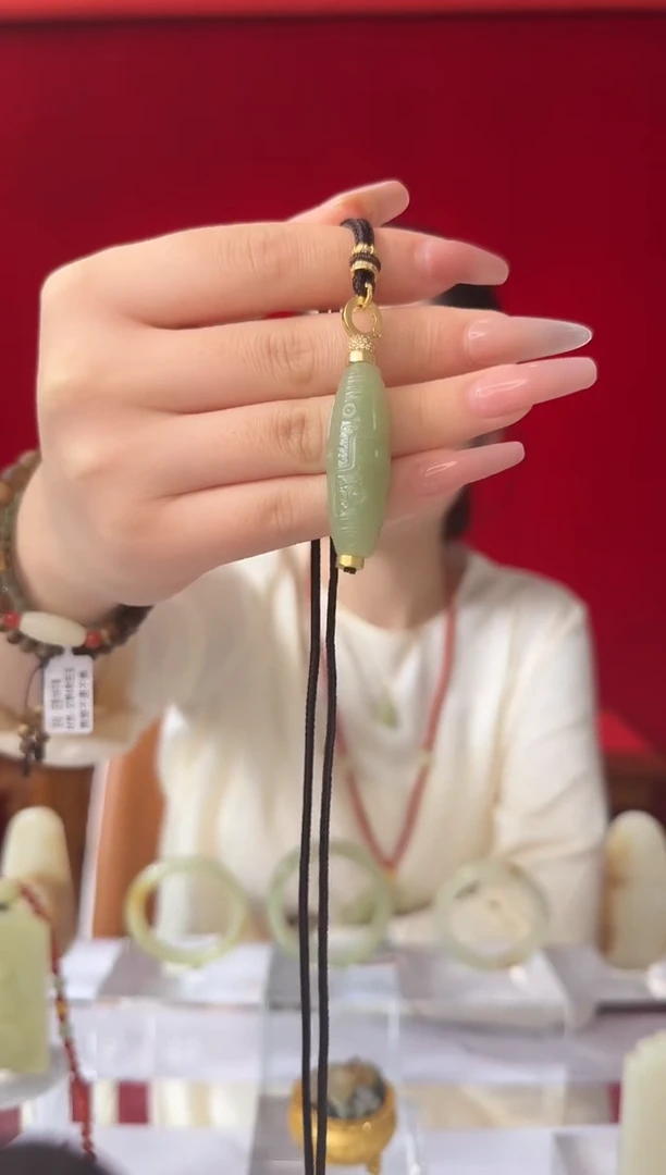 项链未镶嵌和田玉闪购九眼多样性发发一件