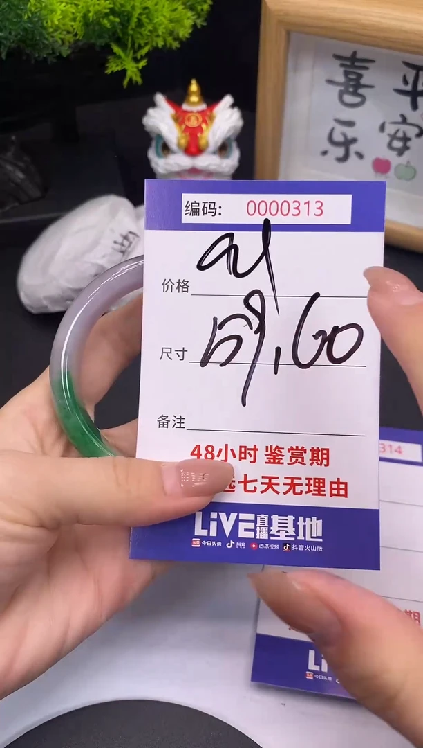 未镶嵌手镯翡翠0000313