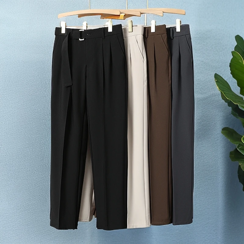 PINE & EAGLE/柏尼英格高级感男装款裤子春夏显瘦百搭西服休闲裤