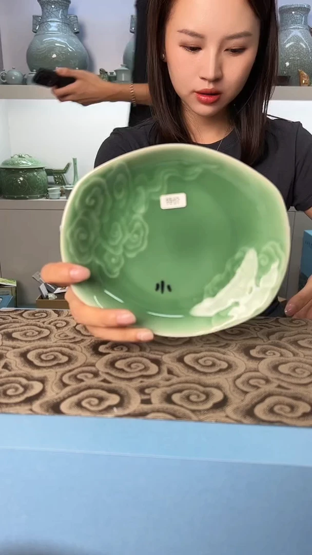 龙泉云间青瓷小米茶器