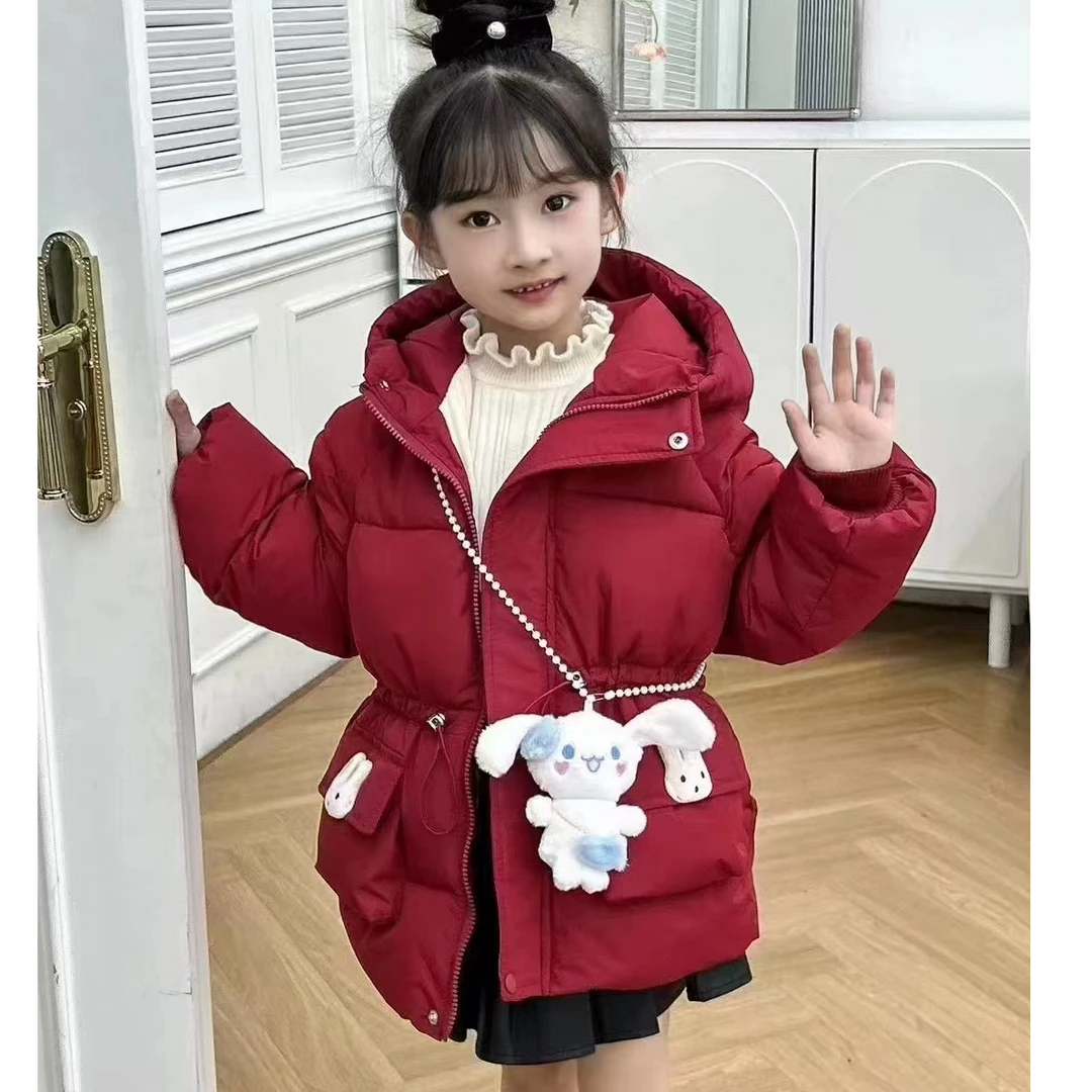 【316款】秋冬季新款儿童加棉洋气保暖加绒加厚纯色外套