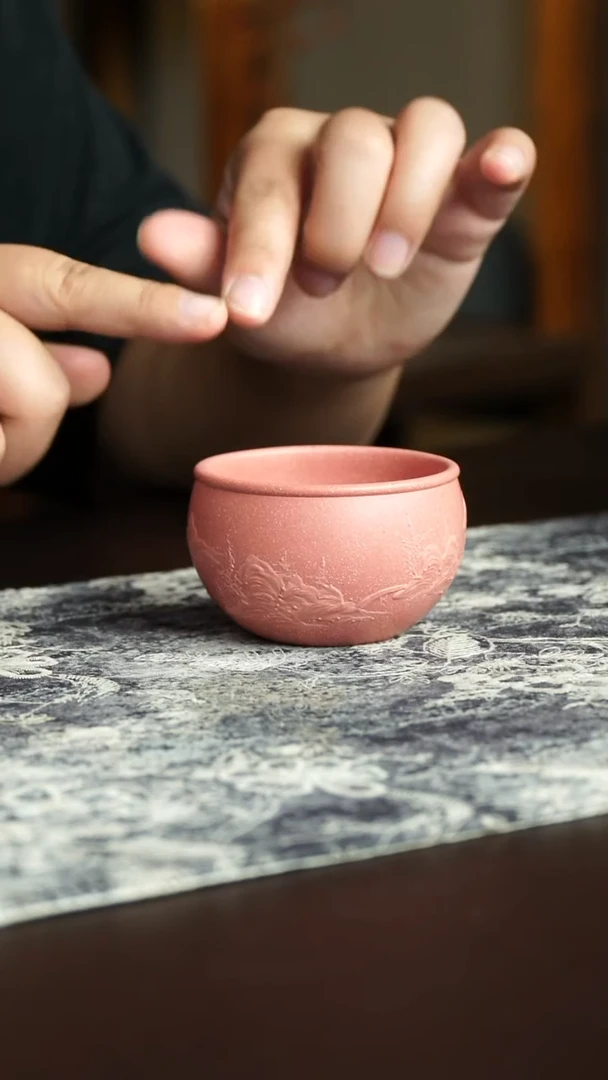 茶杯紫砂51号宜兴紫砂原矿作品120毫升
