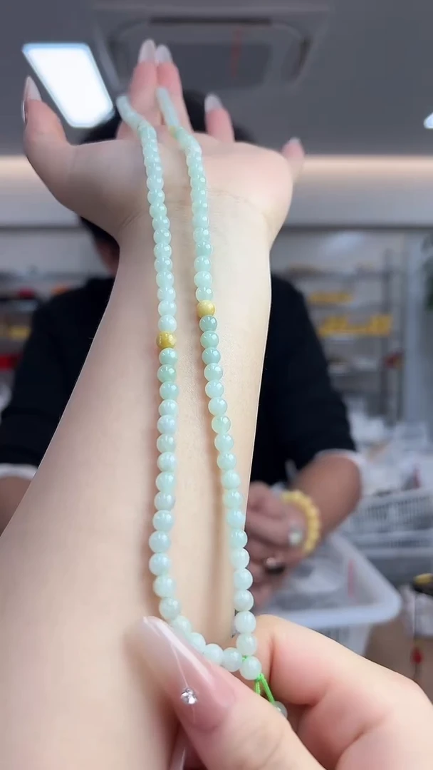 【闪购商品】翡翠颈饰未镶嵌108项链