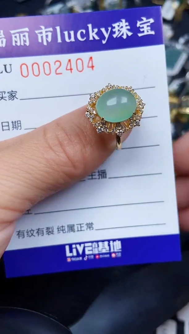 翡翠银S925镶嵌颈饰2404