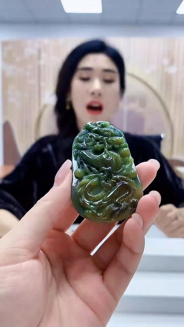 定制翡翠未镶嵌4829lr-毛货挂件73