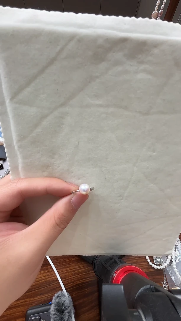 银S925镶嵌戒指淡水珍珠淡水珍珠戒指