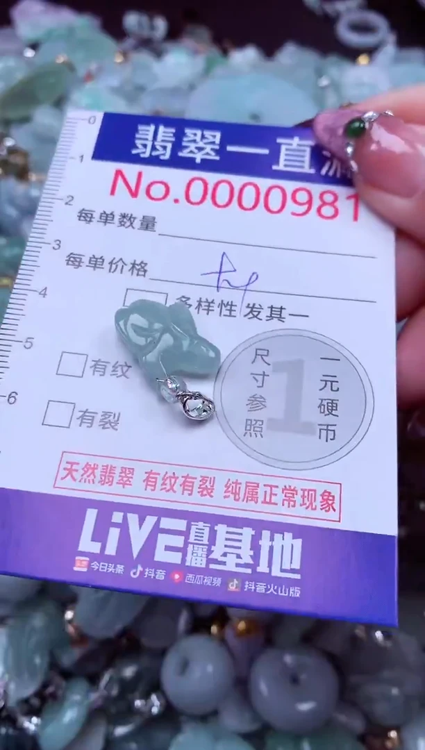 吊坠(不含链)未镶嵌翡翠981