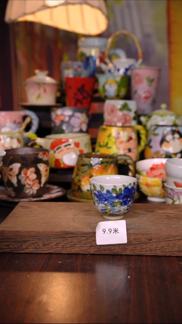 杯子陶泥垚手作 景德镇手工手绘陶瓷器物