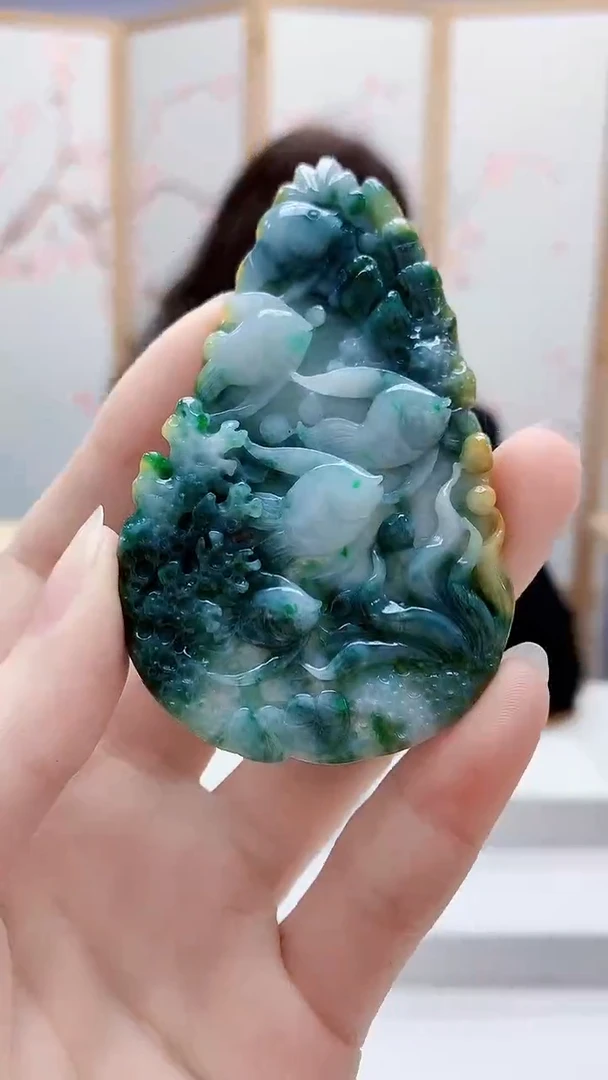 未镶嵌定制翡翠4829ry-毛货挂件5