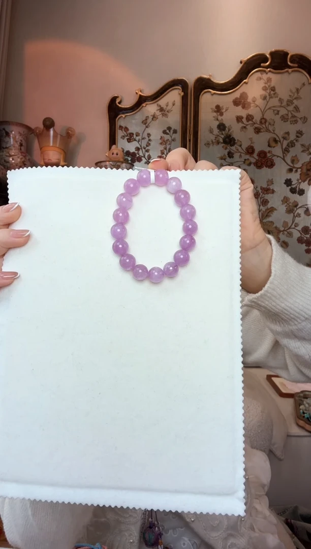 【闪购商品】锂辉石手串未镶嵌12mm+紫锂辉石手串