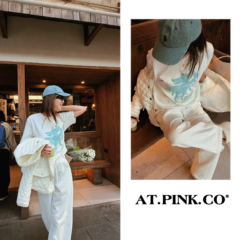 【三三品牌】天使马立体绣花工艺高级感打底T短袖FT354