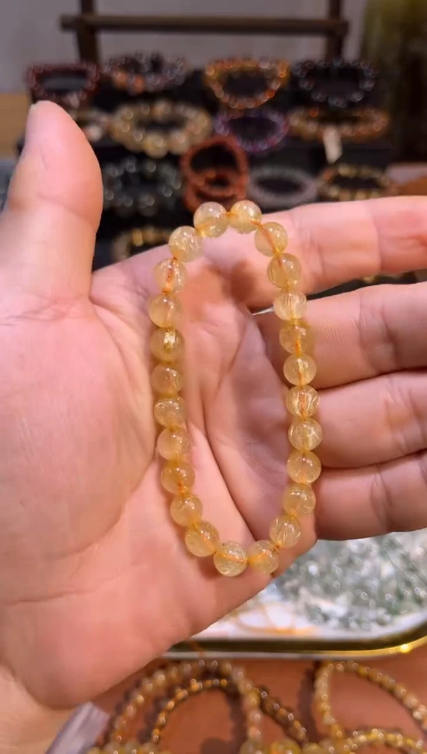 未镶嵌手串水晶SJ-867金发晶