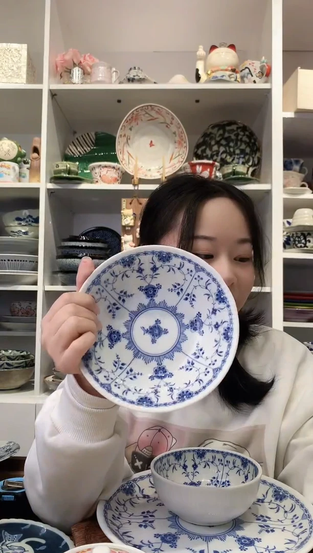 陶瓷【清仓】bloom青花中号钵16cm