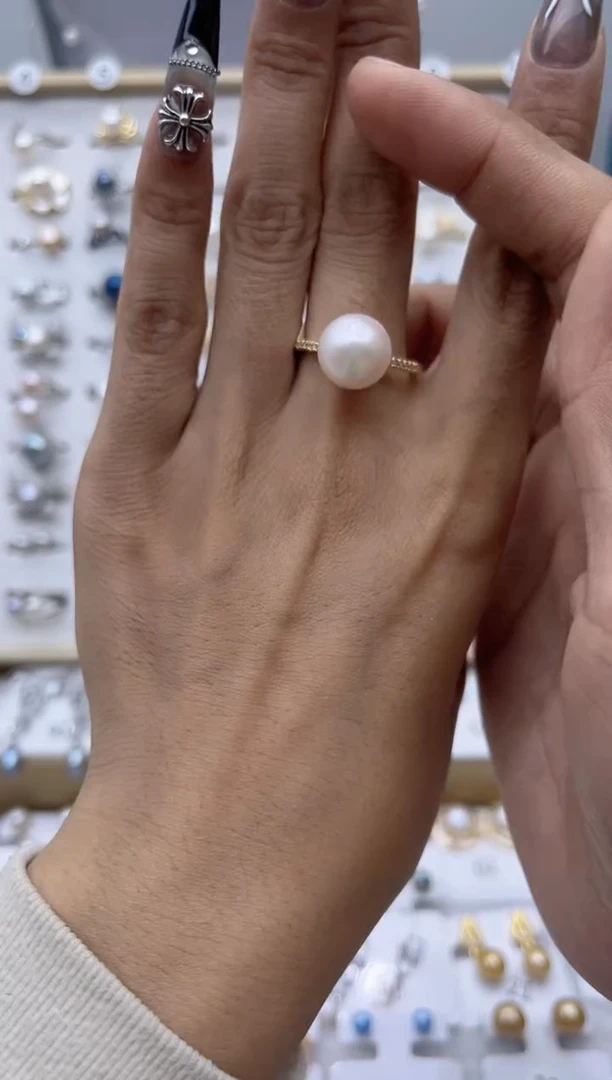 【闪购商品】淡水珍珠戒指合金155