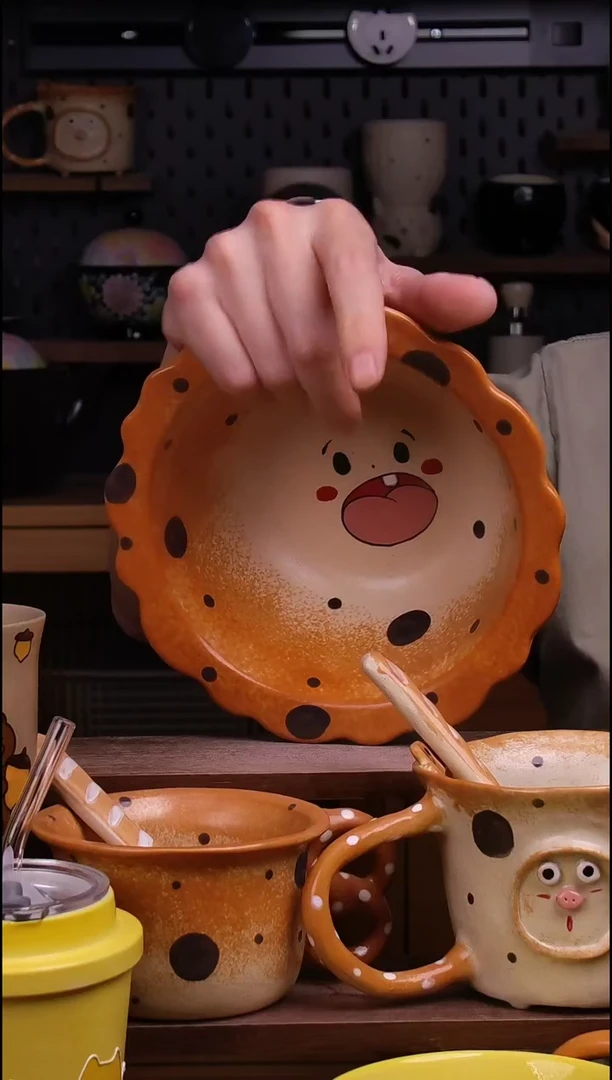 碗景德镇可爱设计师款陶瓷