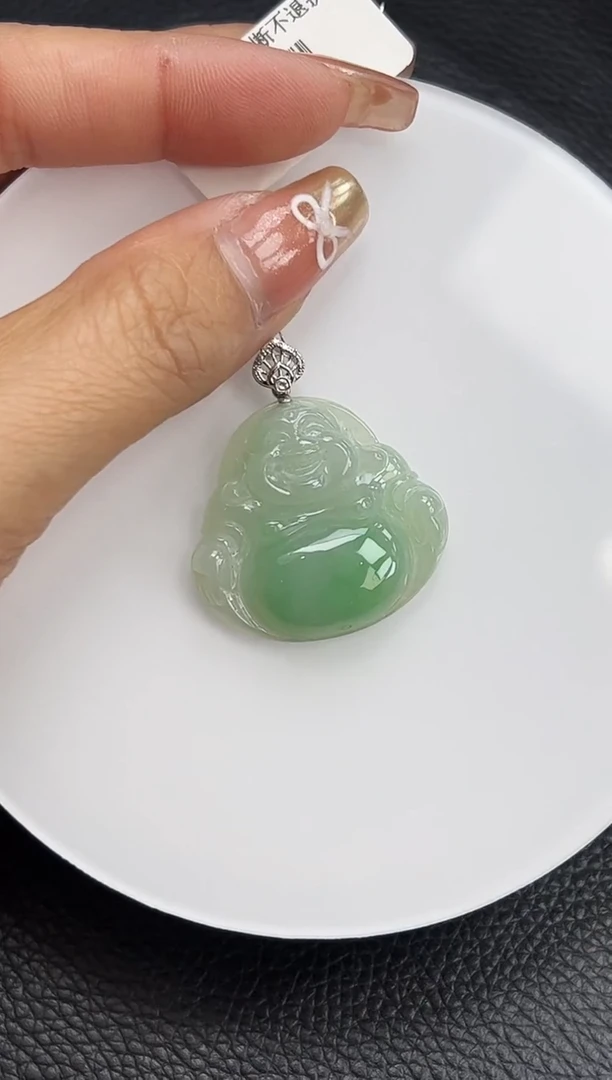 【闪购商品】翡翠颈饰18K金镶嵌YM1053-2 佛公