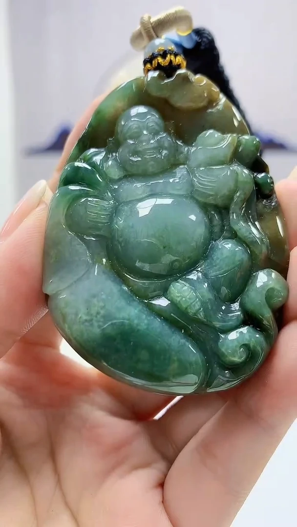 定制翡翠未镶嵌4917ms-毛货168佛