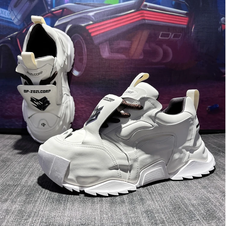 法莎尼亚秋季新款老爹鞋轻奢舒适厚底增高简约高级感运动休闲鞋