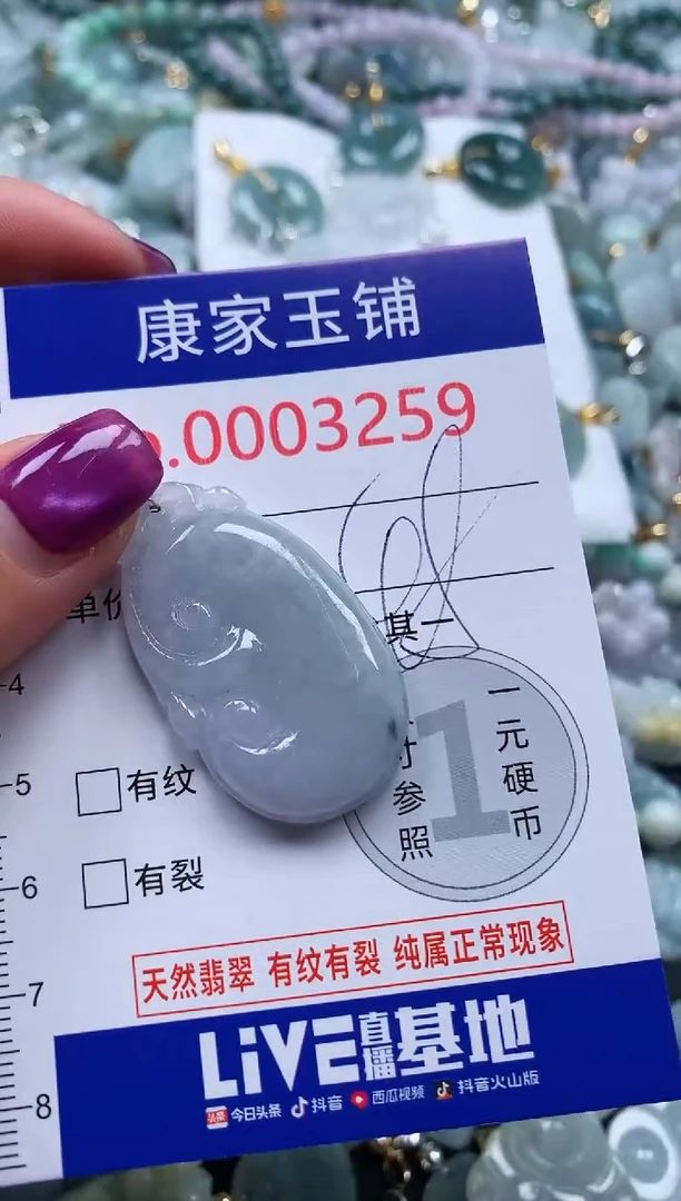 颈饰未镶嵌翡翠3259