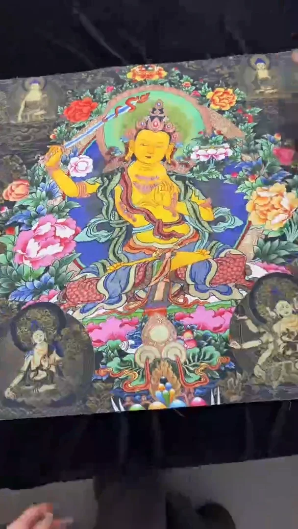 装裱画手绘唐卡藏艺阁TK16012