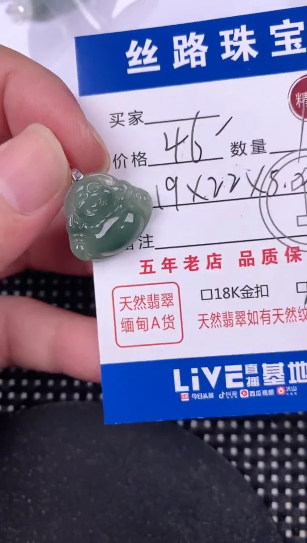 翡翠银S925镶嵌颈饰?**️挂件