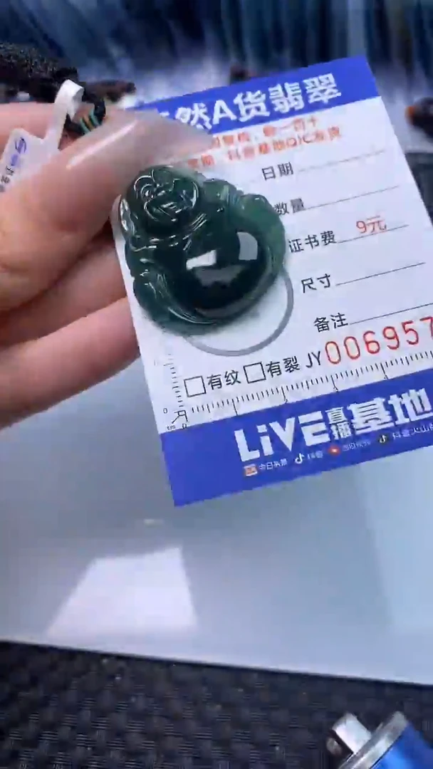 【闪购商品】翡翠颈饰未镶嵌A货翡翠9570