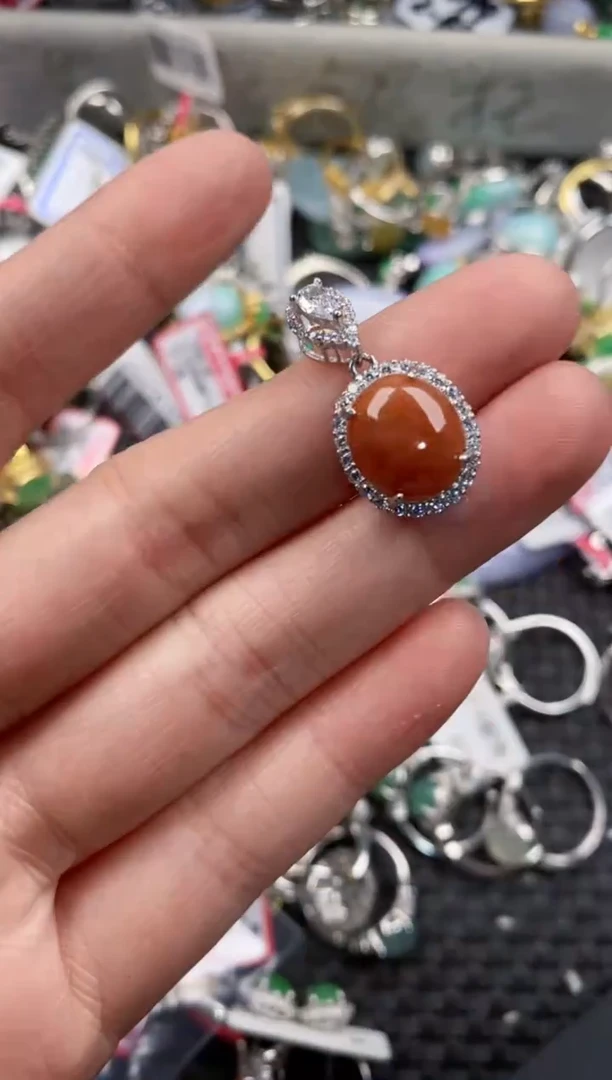 银S925镶嵌戒指翡翠11              1