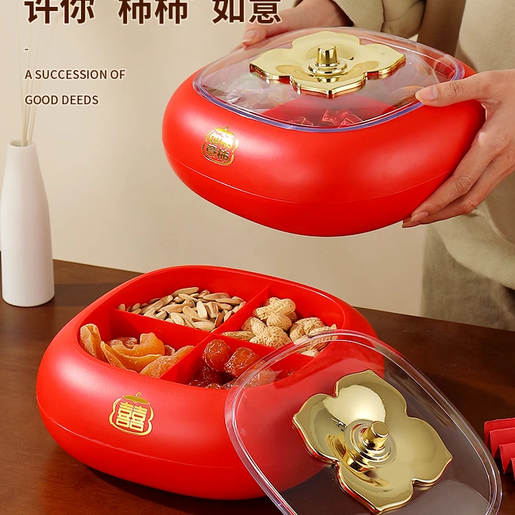 过年必备柿柿如意果盘双层一个【汤姆粉丝专属】