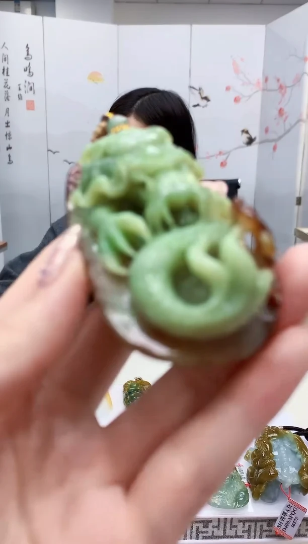 【闪购商品】定制翡翠未镶嵌4852jw-毛货挂件