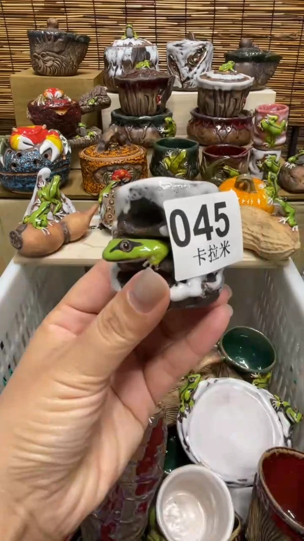 金*045精美粗陶手工柴烧