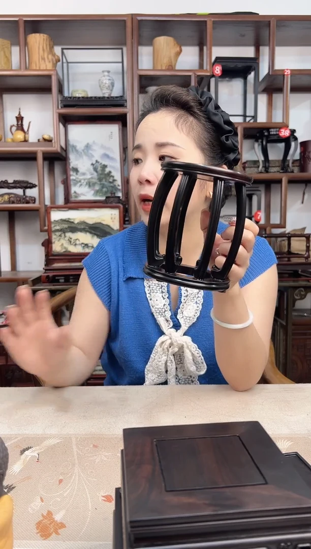 东非黑黄檀（紫光檀）鼓凳11
