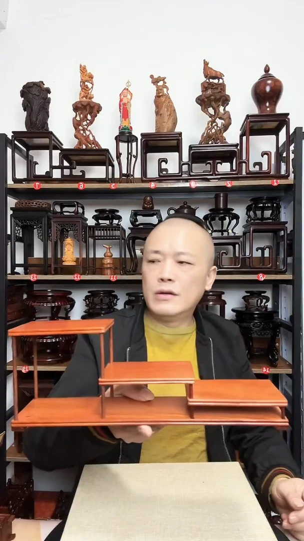 紫砂底座木长34宽8